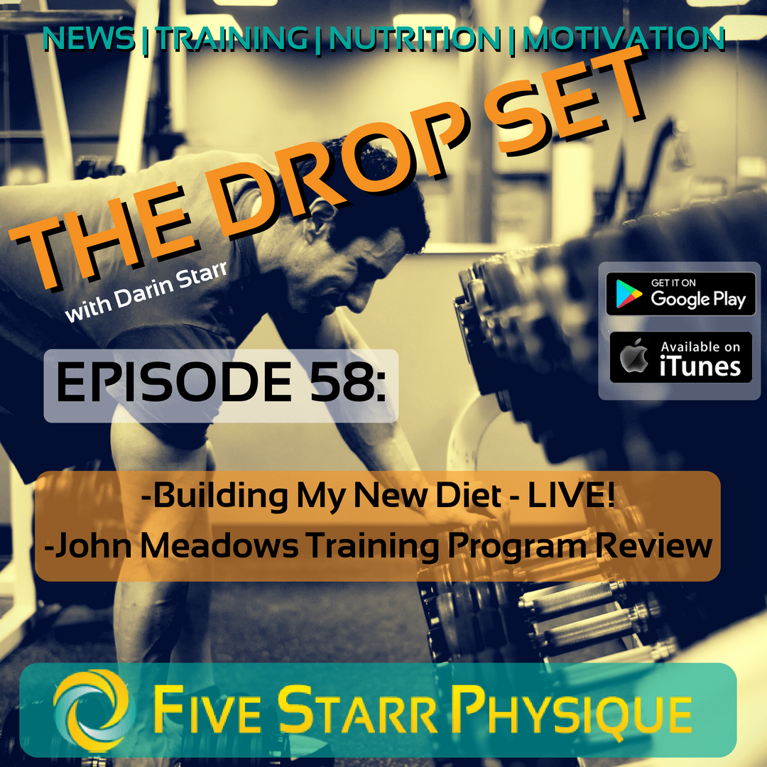 The Drop Set – Episode 58:  Building My New Diet LIVE, John Meadows Training Program Review