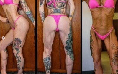 Sara 1 day out from winning her OCB pro card in bikini
